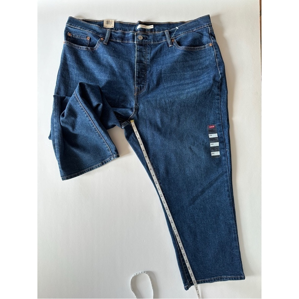 New Levi's Wedgie Straight Button Fly Size 24W Denim Jeans - Picture 9 of 14
